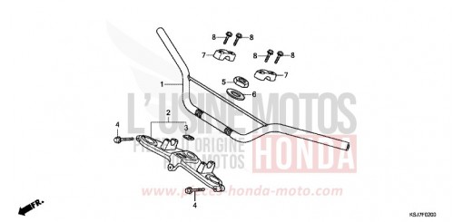 HANDLE PIPE CRF100FC de 2012